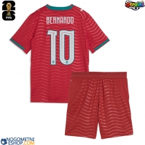 Otroški Nogometni dresi Portugalska Bernardo Silva #10 Domači SP 2026 Kratek Rokav (+ Kratke hlače)